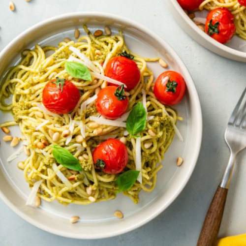 Recept Pasta Pesto met Kip en Pijnboompitjes Grand'Italia